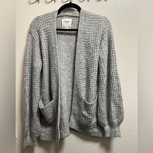 Abercrombie & Fitch Gray Cardigan